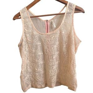 B jewel lace top, medium